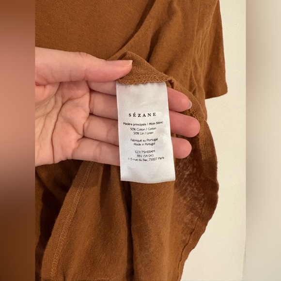 Sézane Brown Milo T-Shirt - Picture 5 of 6